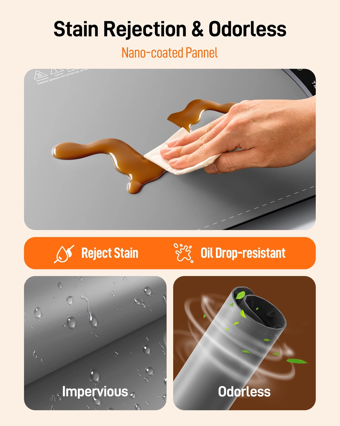 Electric Warming Tray With 8 Temperature Settings Foldable Portable Food Warmer Plate Fast Heating Mat