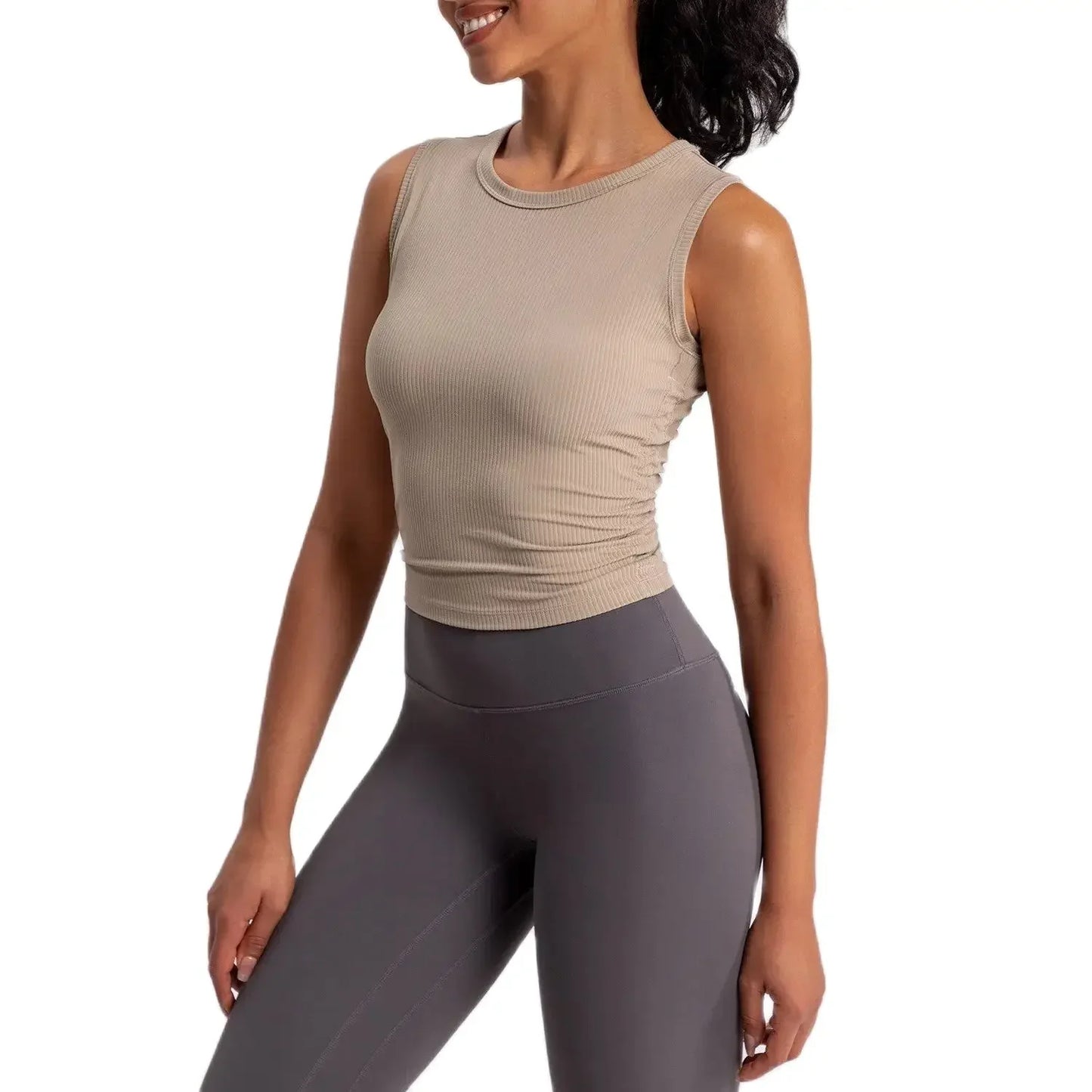 NONECN Womens Quick Dry Yoga Vest Tank Top Slim Fit Sports