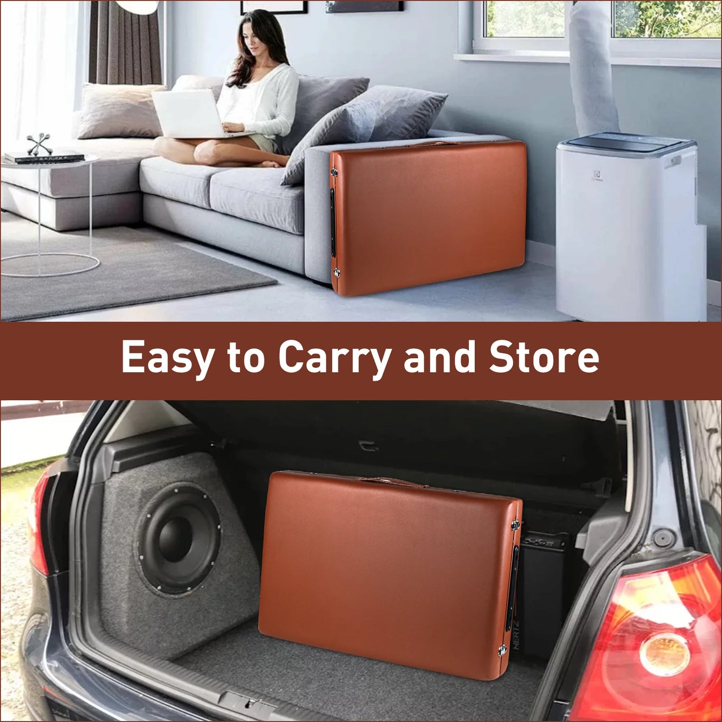 Massage Tables Portable 24"Wide Adjustable Folding Massage,Light weight Aluminum Tattoo Table for Spa and Beauty Professionals