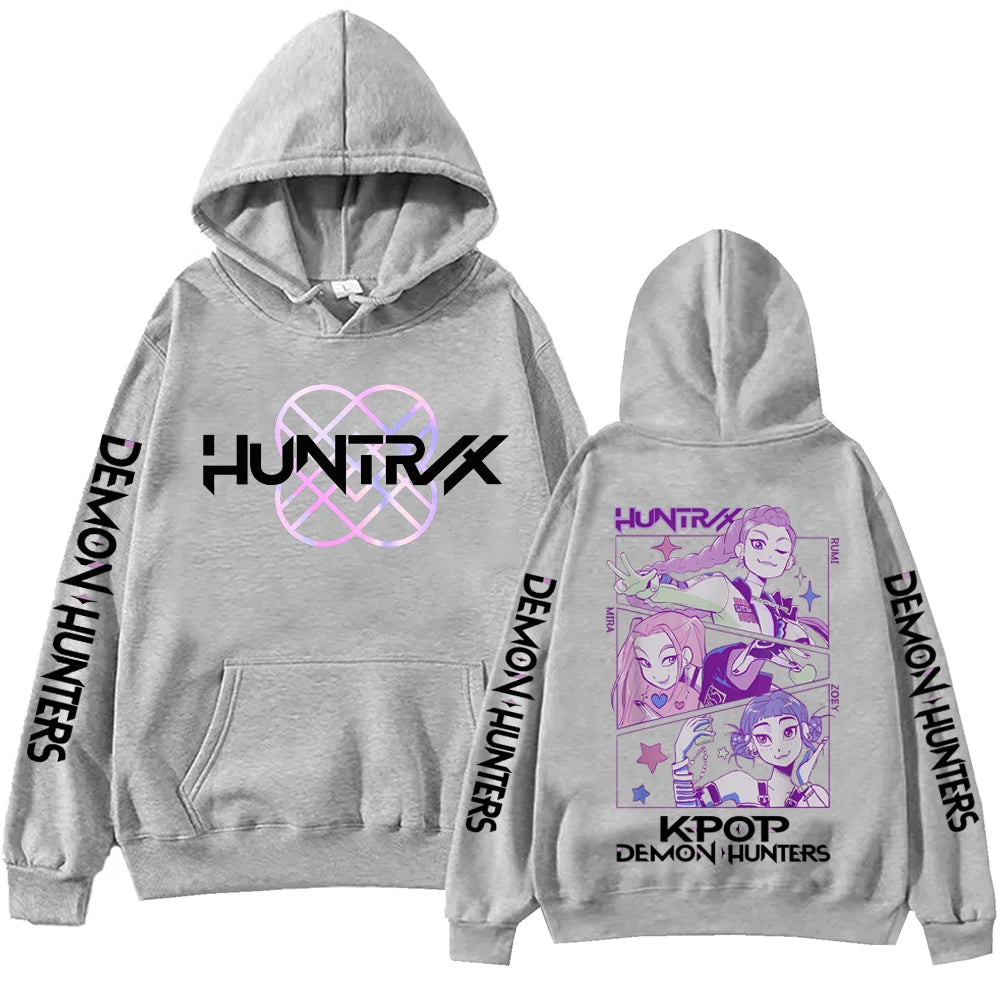 Autumn Anime Demon Hunters Hoodie Harajuku Sweatshirt
