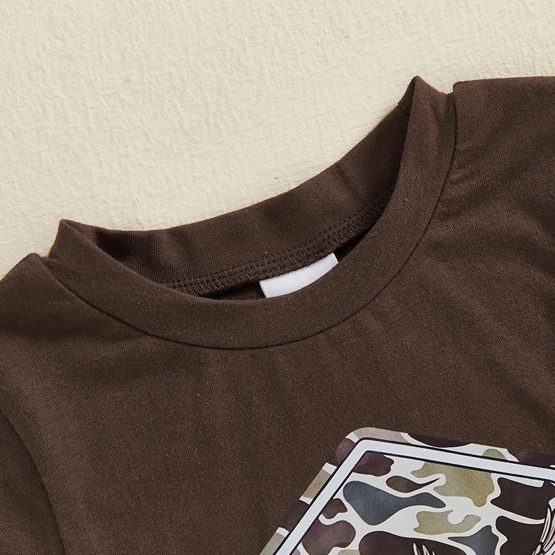 Infant Boys Camo Tee And Shorts 2 Piece Summer Set