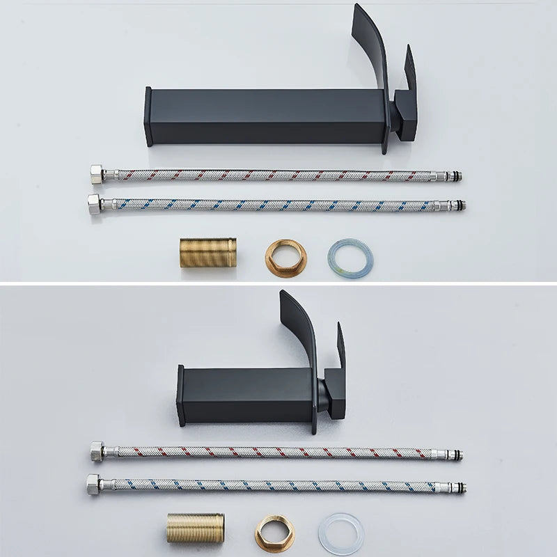 Rozin Basin Faucet Deck Mounted Single Lever Waterfall Tap