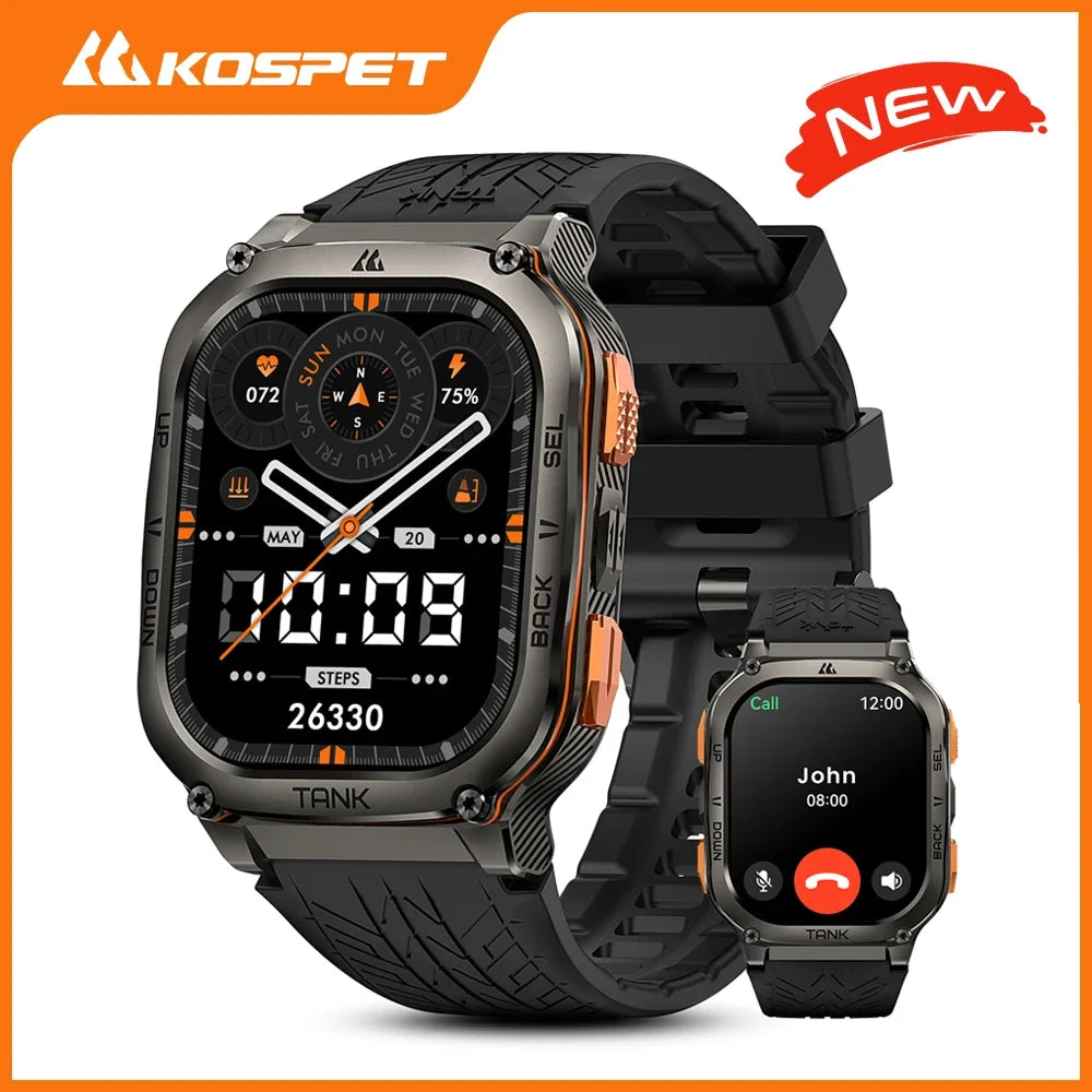 KOSPET Tank M3 Ultra GPS Smartwatch Calls Health Tracker Waterproof