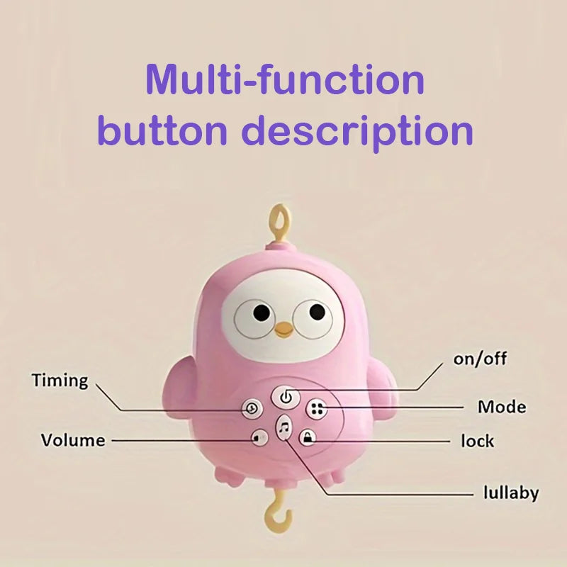 Musical Crib Mobile for Baby, 360° Rotating Baby Mobile with Soft Night Light & Multi-Soothing Modes, Infant Sleep Soother