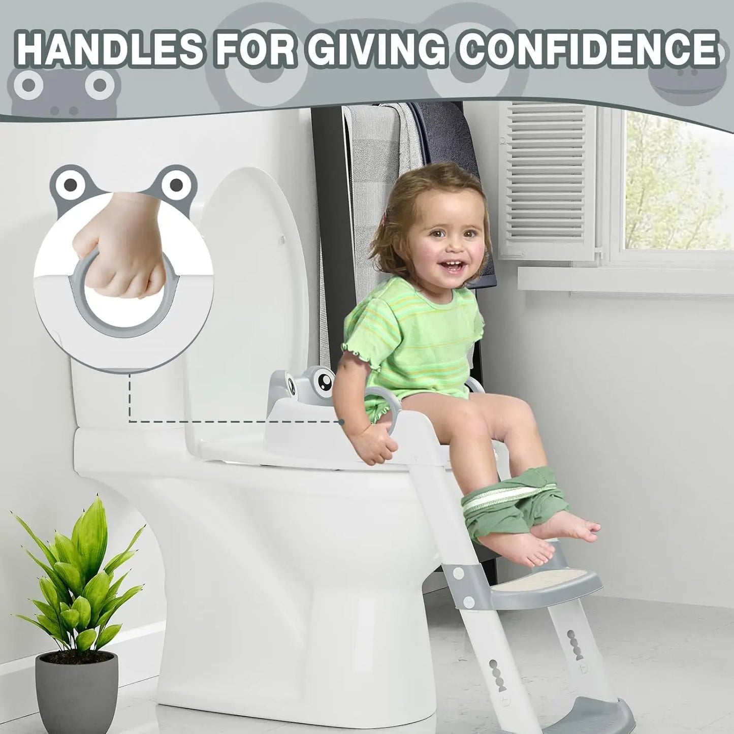 HiMISS Potty Training Seat With Adjustable Height Anti Slip