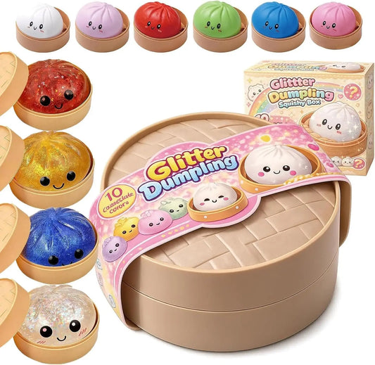 Glitter Dumpling Squishy Mystery Box Random Gift Surprise