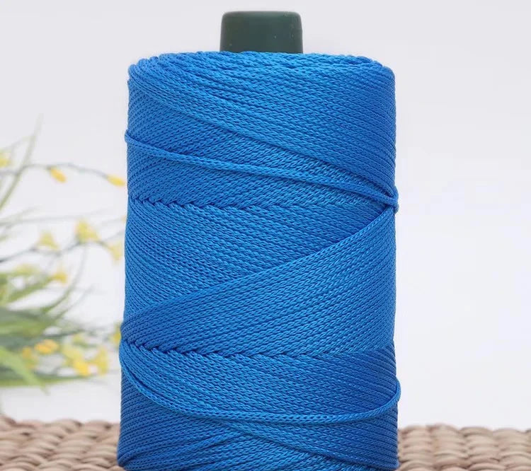 1 Pc 3MM Colorful Crochet Yarn Ice Rope 3mm Thread For DIY Hand Knitting Bag  Sun Hats Shoes Woven DIY Hook Cushion Silk Medium