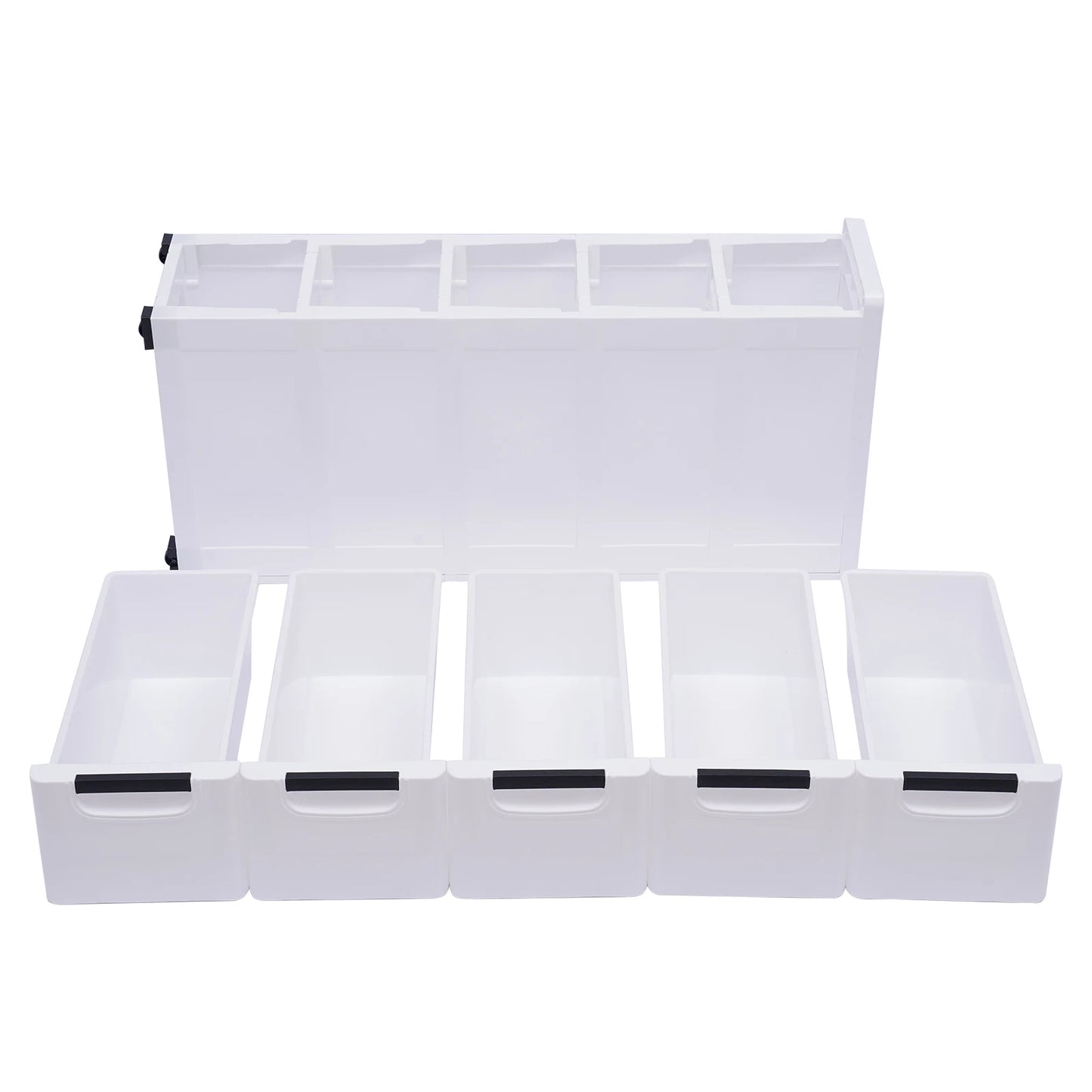 Five Drawer Rolling Storage Cabinet With Wheels Organizer