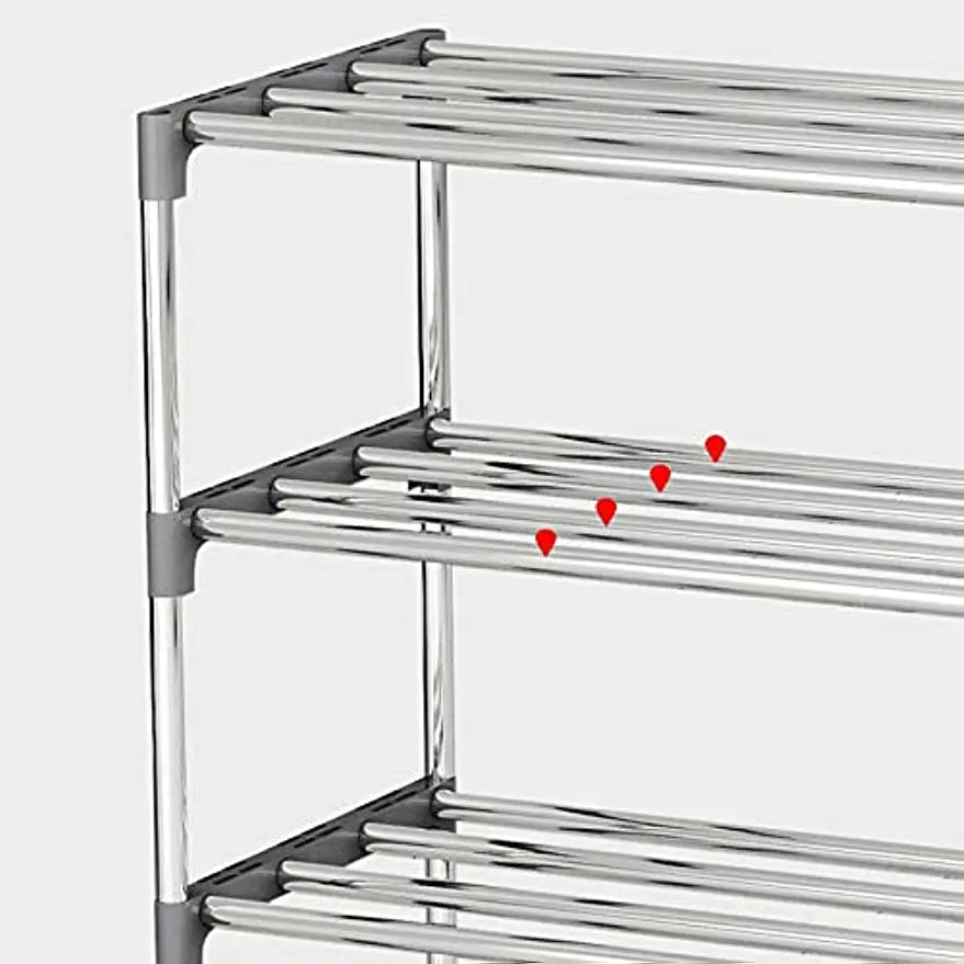 4 Layer Bookcase Ladder Shelf Grey Wall Rack For Living Room Durable Display Stand Storage