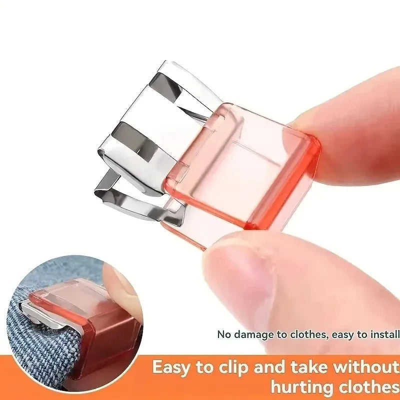 4/6/10PCS Detachable Anti Sliding Trouser Clip Invisible No Sew Concealment Buckle for DIY Sewing Craft Clothing clips