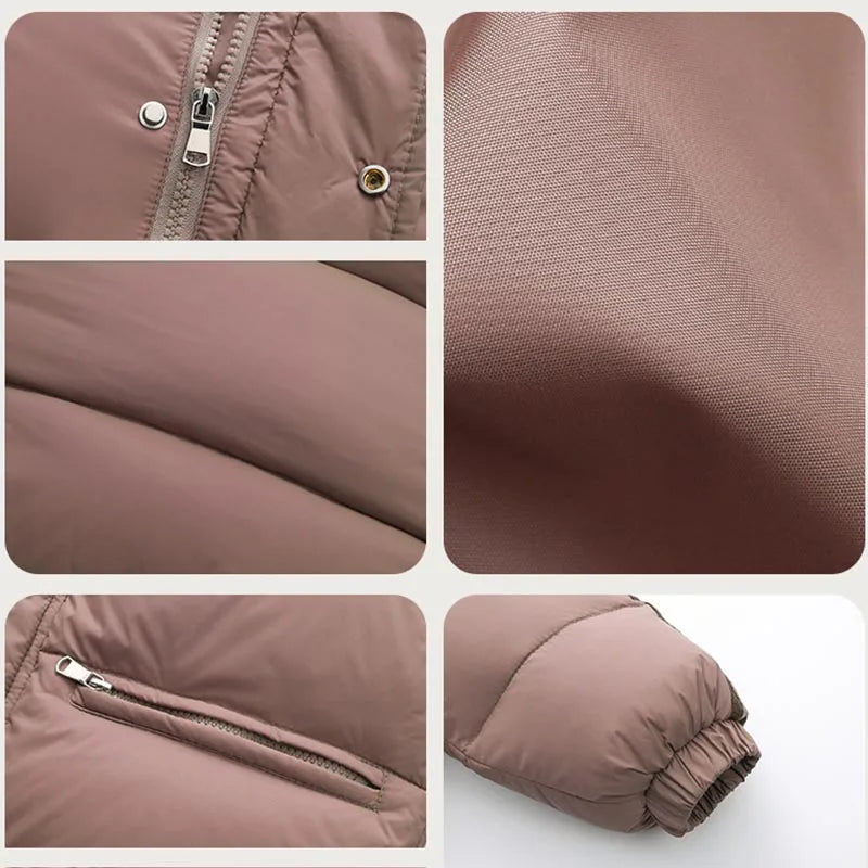 Guangdong Girls Hooded Down Jacket Warm Coat For Kids