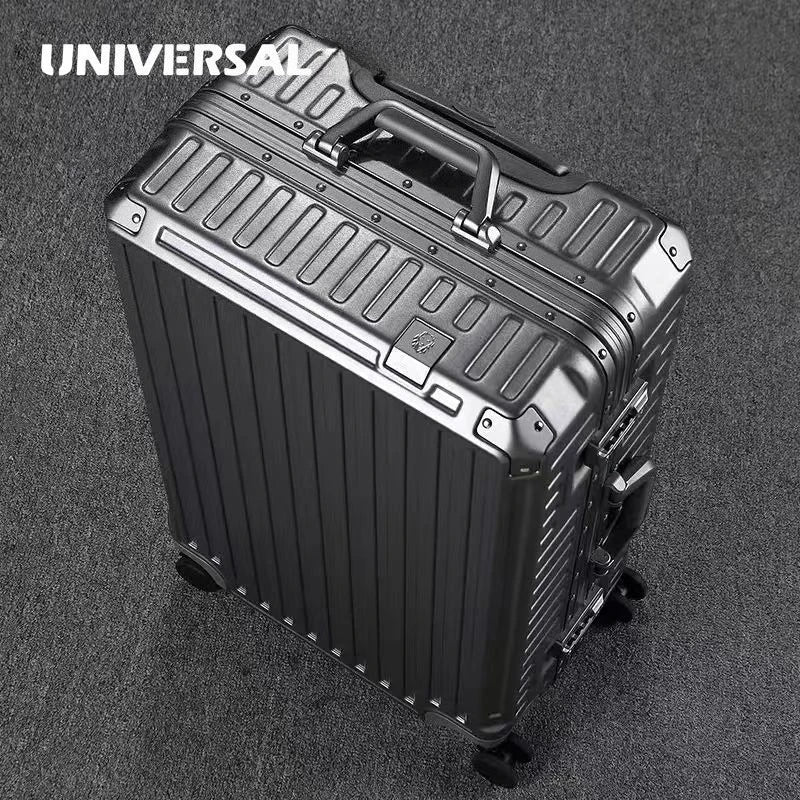 Ultra Sturdy Aluminum Frame Luggage Set With Universal Wheels