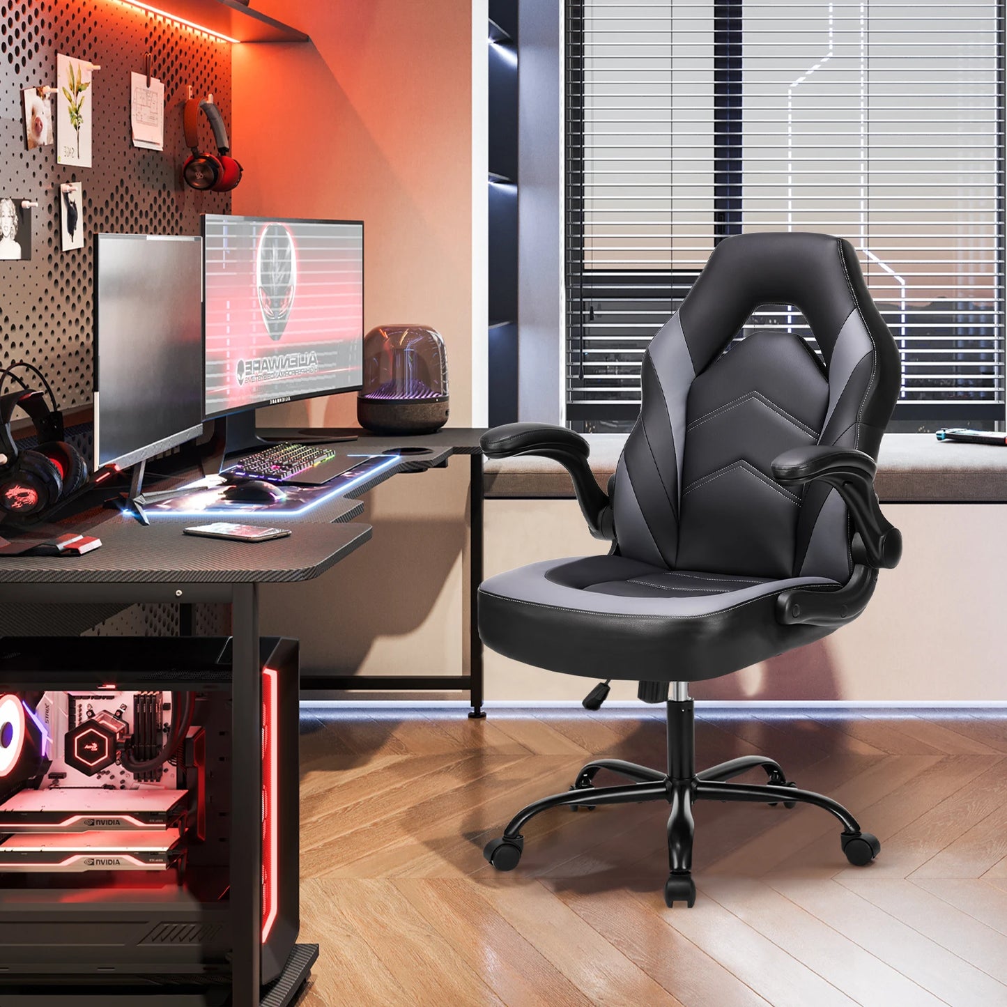 JHK Ergonomic Office Computer Gaming Chair PU Leather