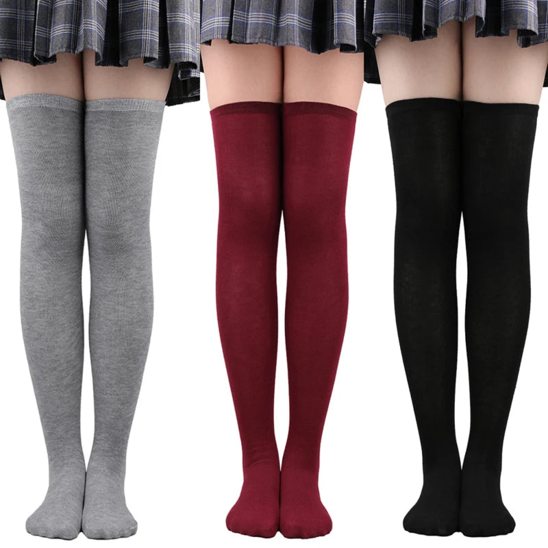Striped Over Knee Thigh High Socks For Women Comfort