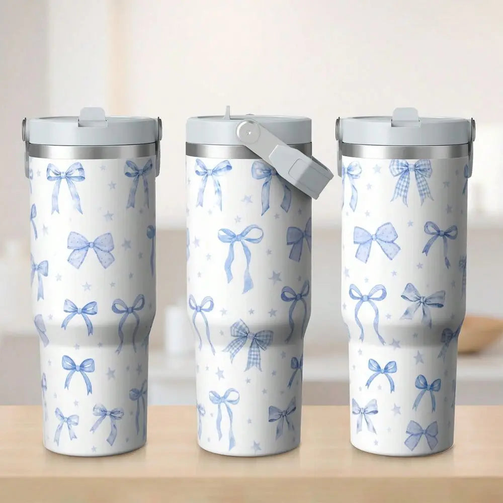 Stainless Steel Insulated Coffee Tumbler With Lid And Straw