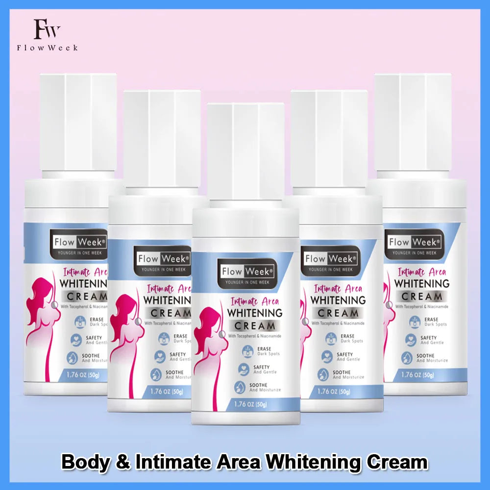 FlowWeek Care Cream Private Parts Underarms Whitening Essence Whitens Buttocks Knees Inner Thighs Dark Private Parts Removes Mel