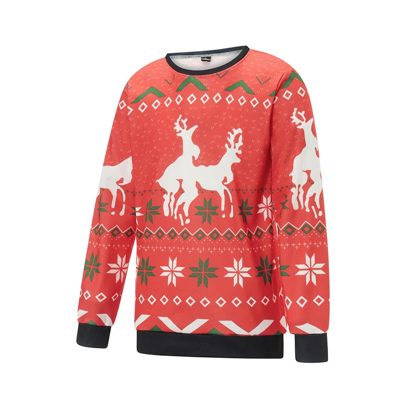 Guangdong Christmas Santa Claus Print Sweatshirt For Men