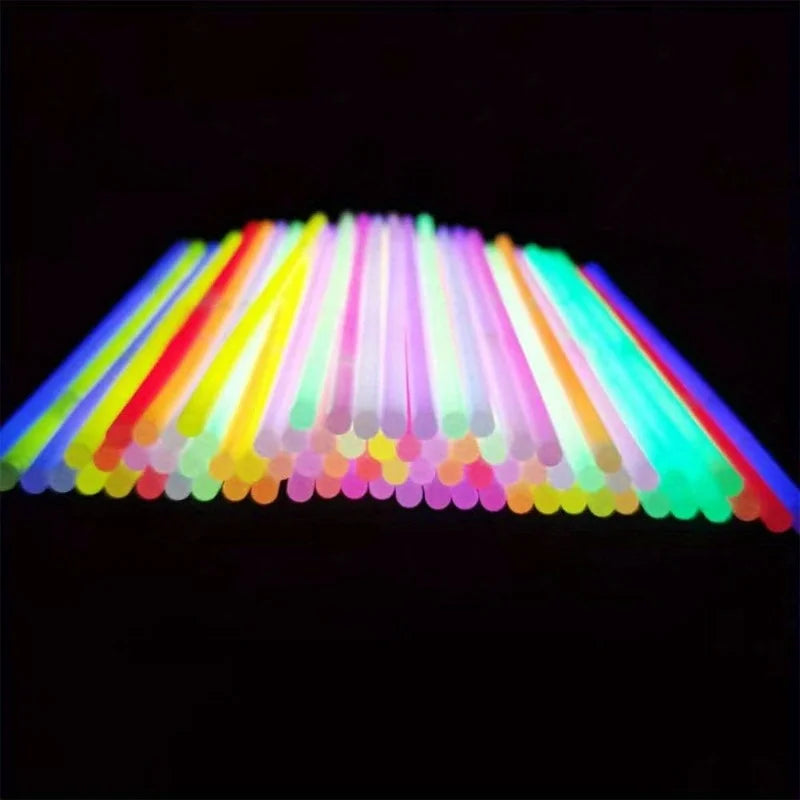 Bulk Glowsticks Bracelets Necklaces Glow in the Dark Neon Easter Christmas Halloween Football Party Supplies Pack