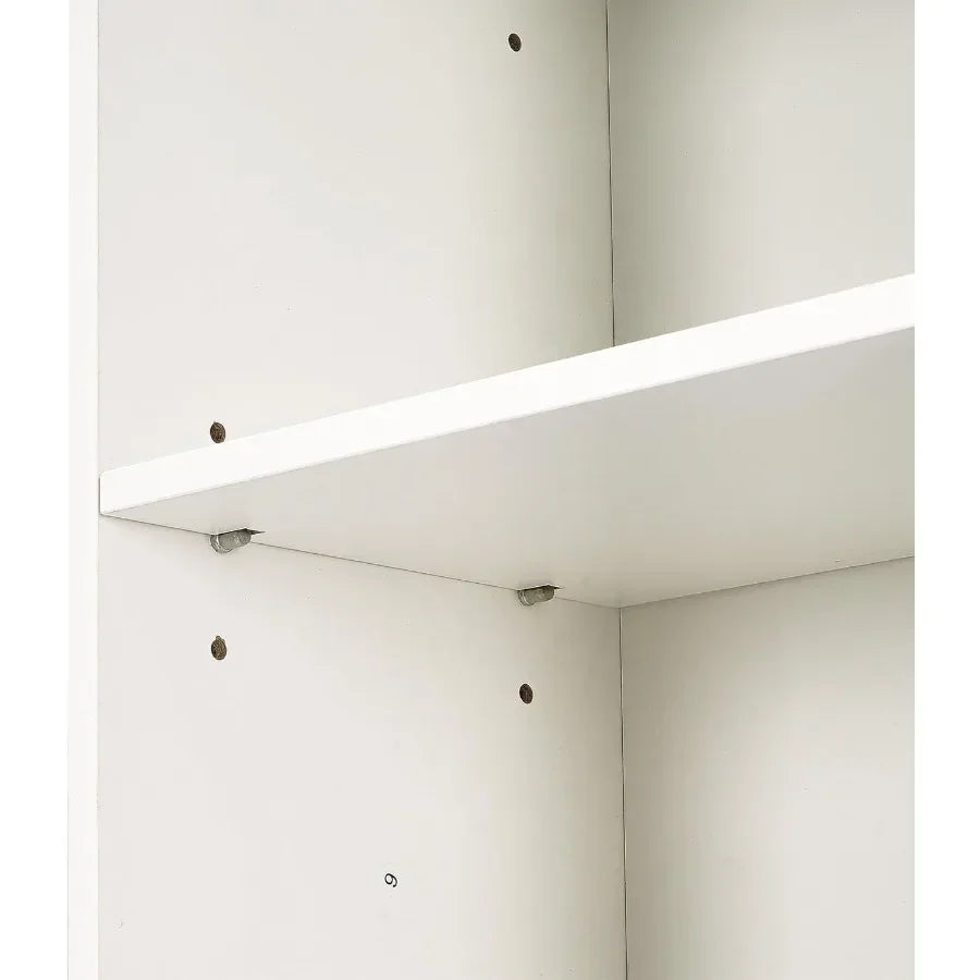 8 Tier Tall Bookshelf With Fabric Drawer For Living Room