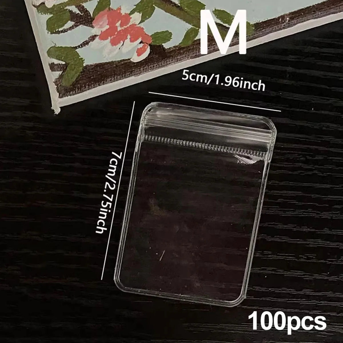 NONECN Clear Earring Bags Waterproof Thickened Reusable Storage Pouches
