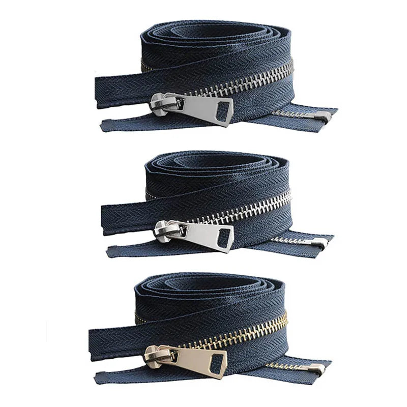 20/30/40/50/60/70/80cm 5# Colorful High Quality Open-End Auto Lock Metal Zipper DIY Handcraft For Clothing Pocket Garment Shoes