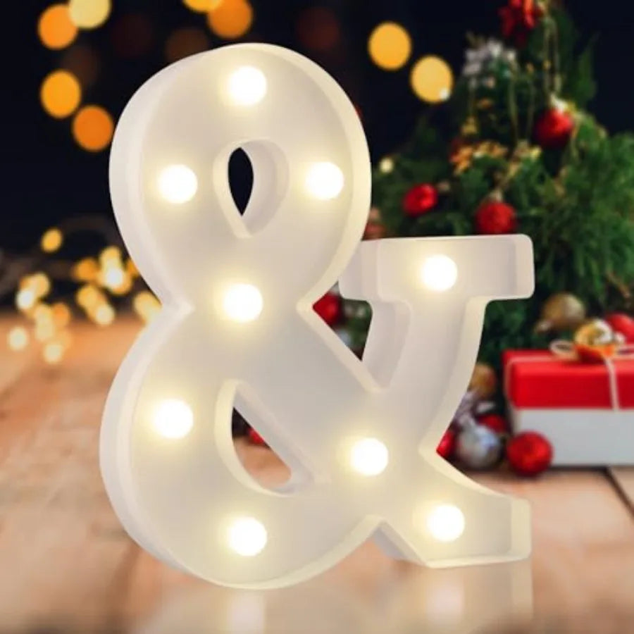 LED Marquee Numbers, 0-9 Light Up Letters, Battery Powered LED Letter Lights for Birthday Party, Christmas Night, Home, Bar, Gr