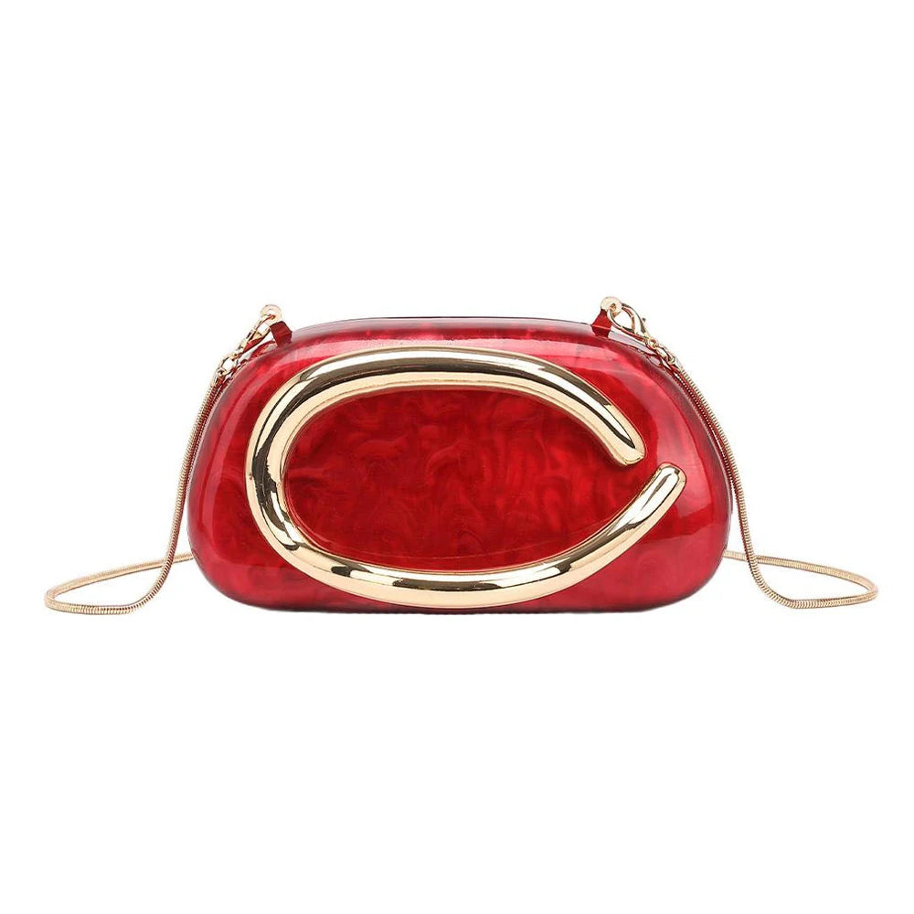 YYWCN Fashion Womens Bride Metal Clutch Bag Evening Party