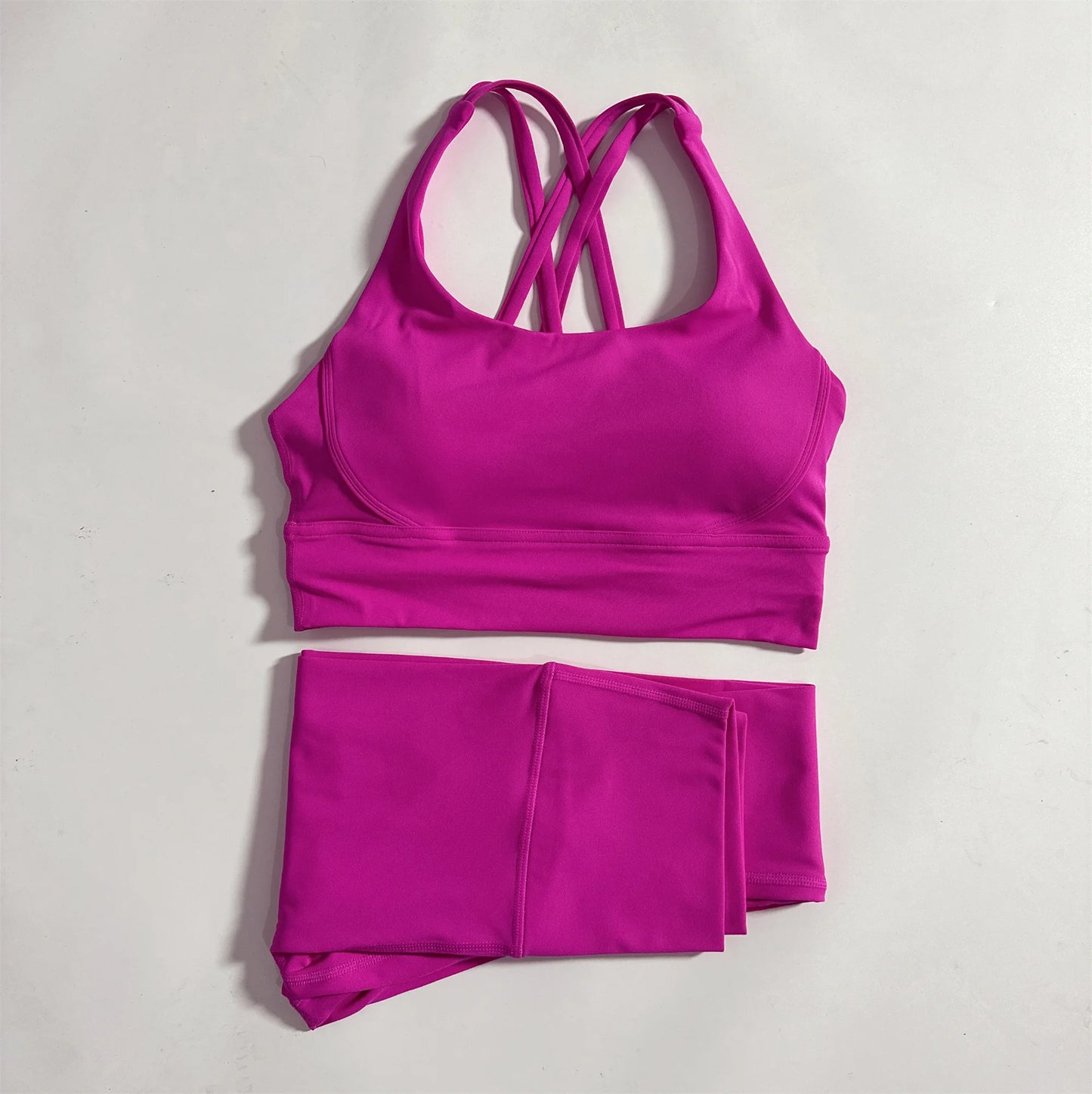 Fitness Set With Yoga Bra And High Waist Leggings 2PC