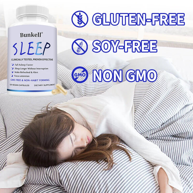 Sleep Supplement - Contains Magnesium Oxide, Magnesium Citrate, Magnesium Glycinate To Support Brain, Sleep, Focus and Cognition