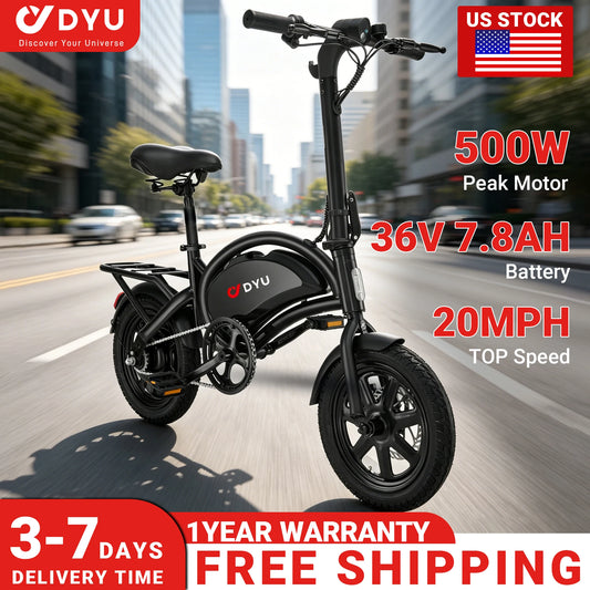 Dyu D3F Electric Bike 500W Peak Motor 36V Battery Ultimate