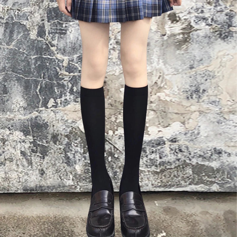 Velvet Knee High Socks For Women Lolita Style Cosplay