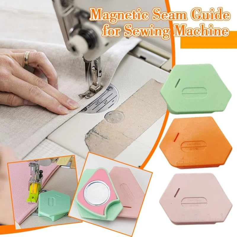 Sewing Magnetic Seam Guide Ruler Hemmer Positioner
