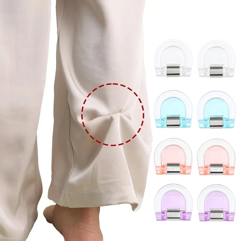 8Pcs Invisible Leg Shortening Clip,non-slip Pants Edge Clip,used For Anti-drag Pants Hem Fixing,Multifunctional Page Holder Clip