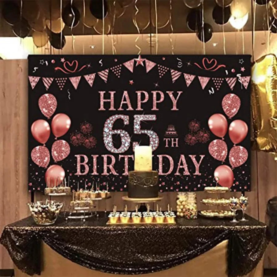 Decorative Non Woven Birthday Backdrop Party Banner