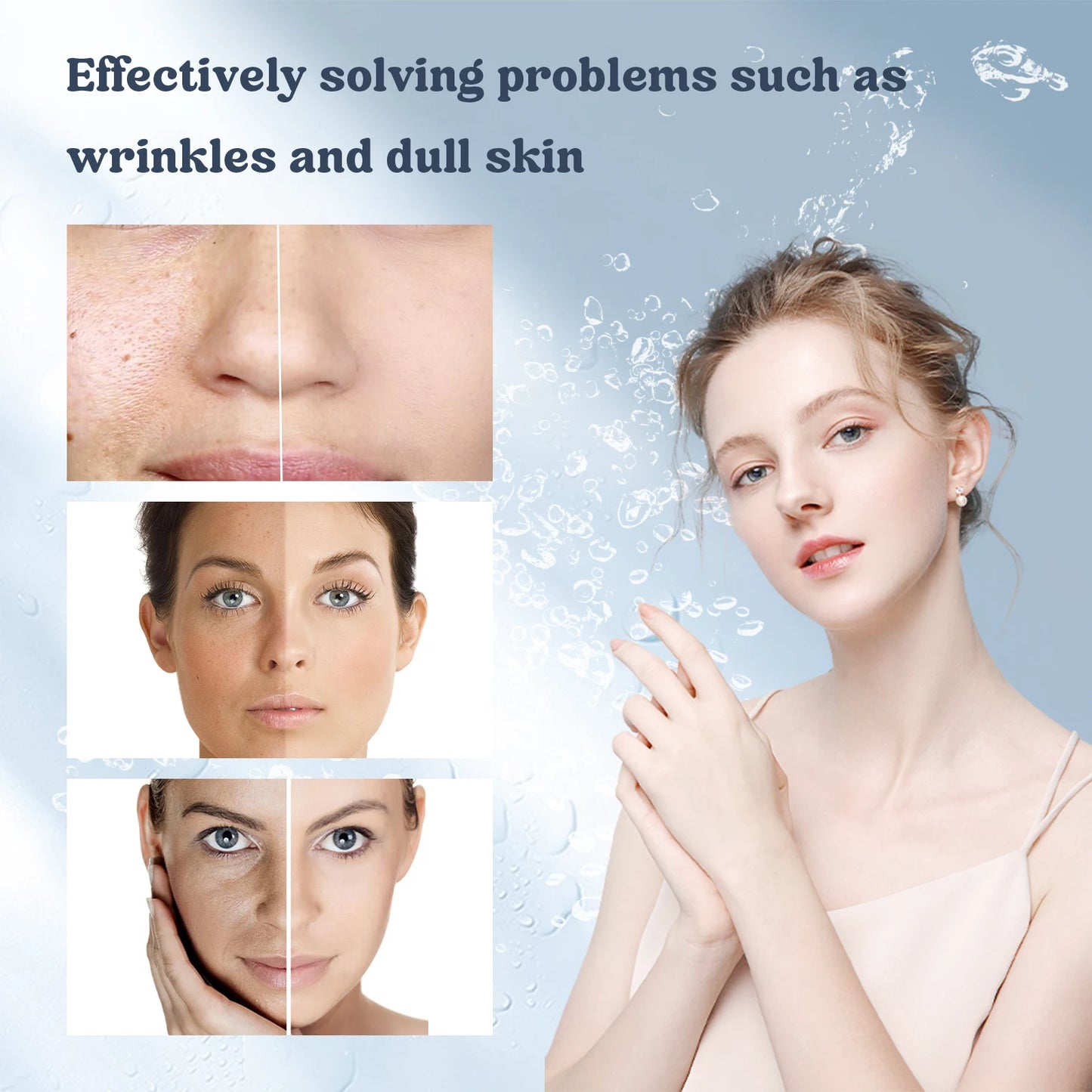 EELHOE Collagen Face Mask Hyaluronic acid Lifting Rejuvenation Shrink Pores Moisturizing Refreshing Brightening Face Skin Care