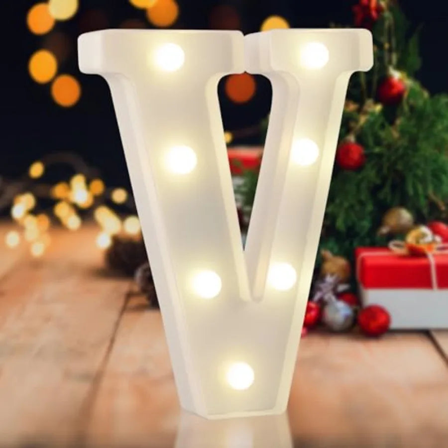 LED Marquee Numbers, 0-9 Light Up Letters, Battery Powered LED Letter Lights for Birthday Party, Christmas Night, Home, Bar, Gr