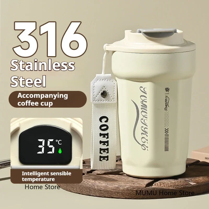 Stainless Steel Vacuum Flask Insulated Travel Mug Tumbler