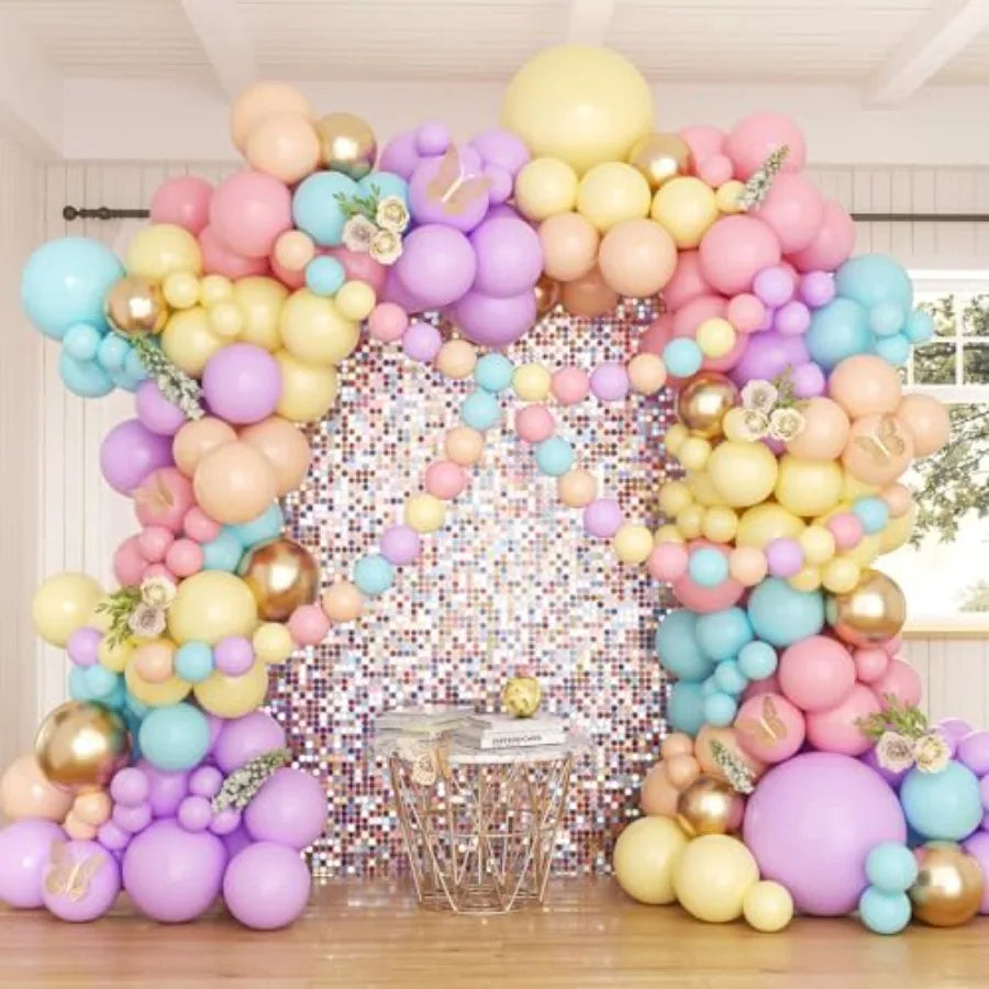 Balloon Arch Kit, 162pcs Light Clear Balloons for Wedding Bridal Shower Baby Shower Gender Reveal Baby Boy Birthday Party Decor