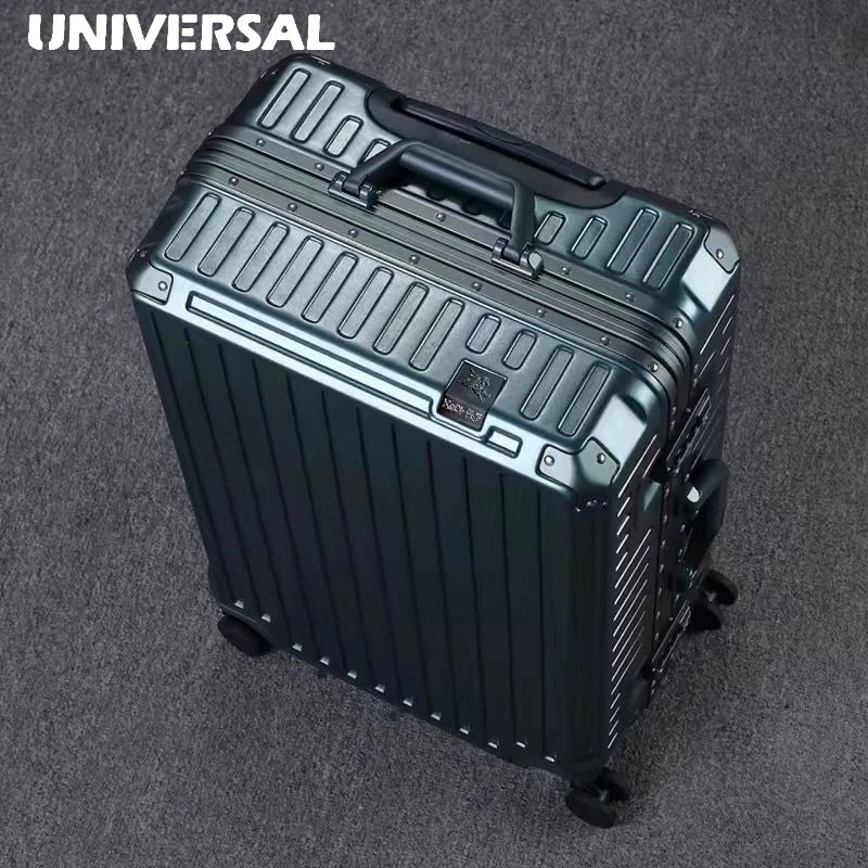 Ultra Sturdy Aluminum Frame Luggage Set With Universal Wheels