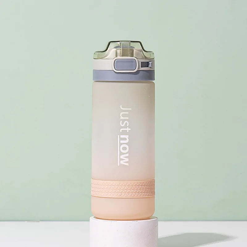 400ml 600ml New Fashion Water Bottle With Straw BPA Free Portable Outdoor Sport Eco Friendly Cute Drinking Bottle