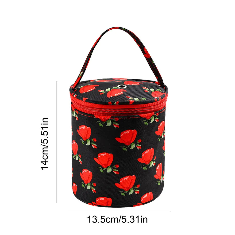 Oxford Crochet Bag With Handle Yarn Storage For Knitting Needles