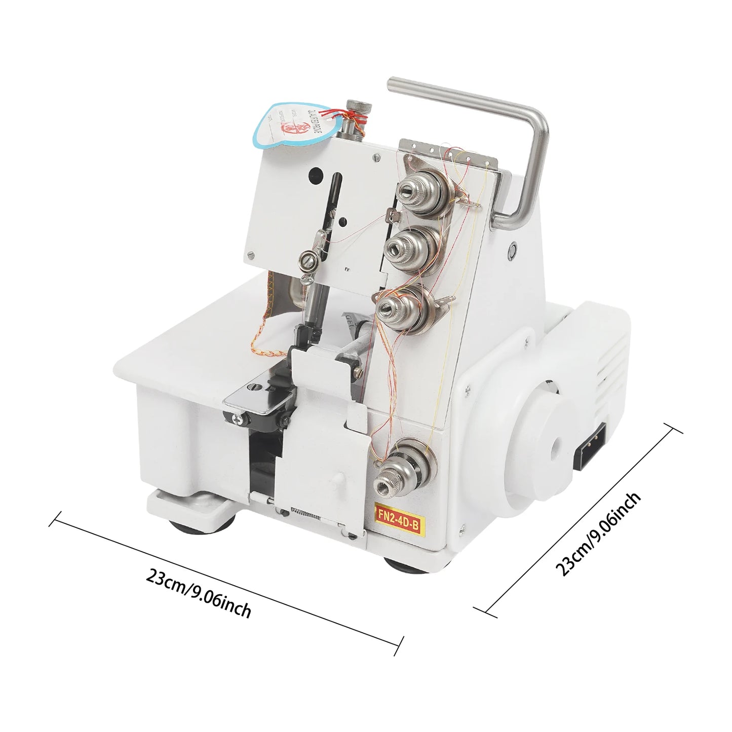 Overlock Machine 4 Thread Electric Sewing Machine 100W 1200SPM Cast Iron Lockstitch Machine for Home Industrial Fabric Sewing