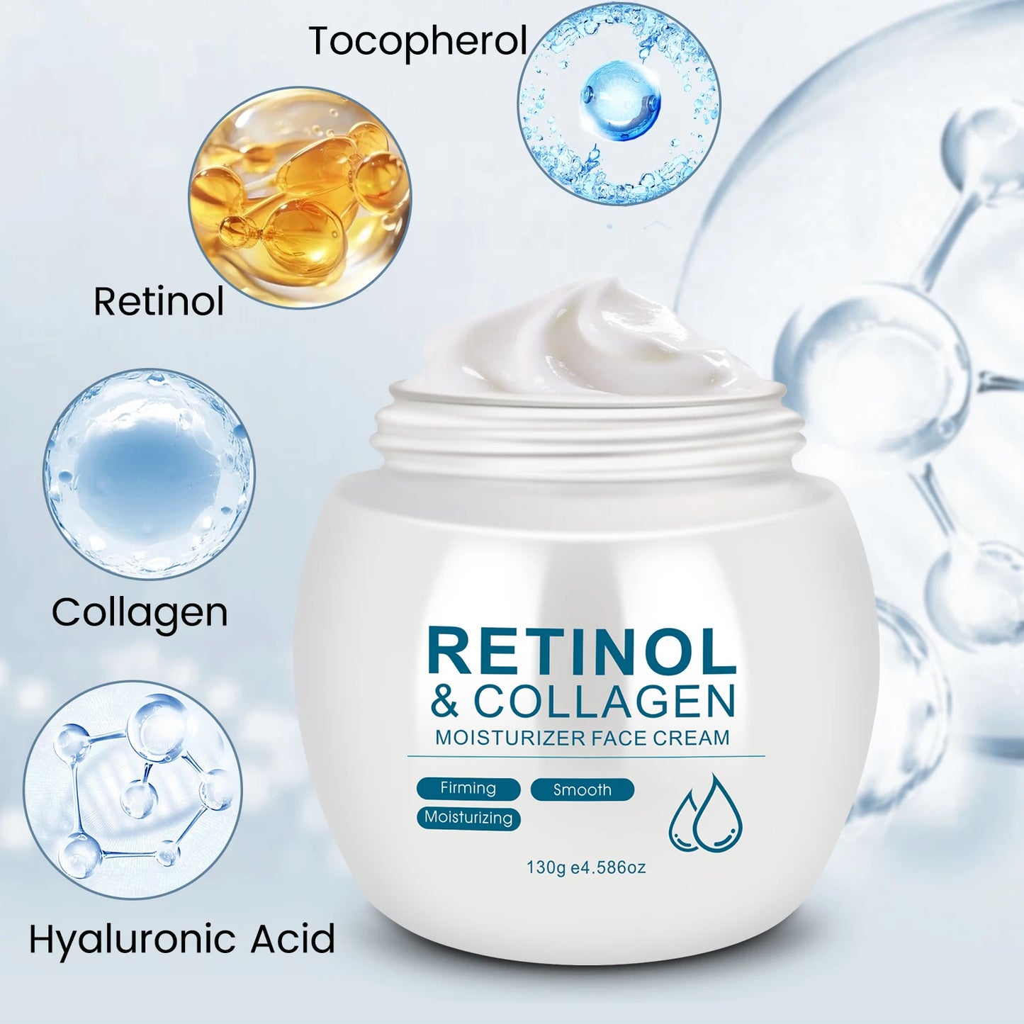 Retinol Moisturizing Cream Firms & Smooths Make the Skin Appear Lighter, Brighter, or More Radiant