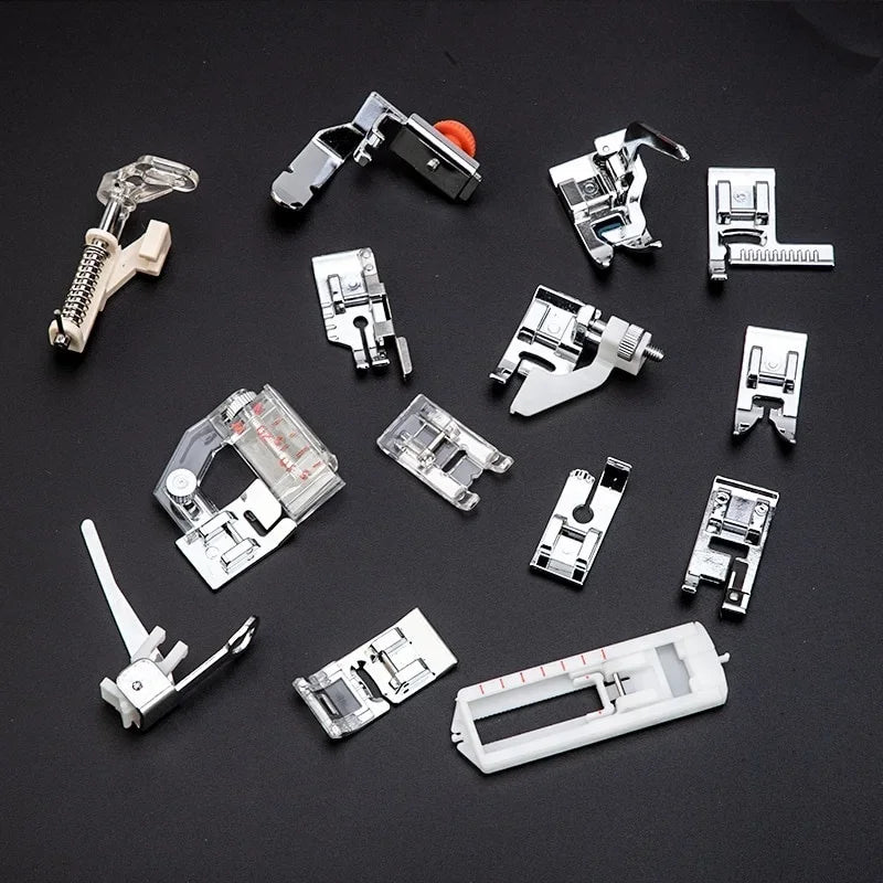 32pcs Sewing Machine Supplies Presser Foot Feet Braiding Stitch Darning Presser Foot Feet Kit for Sewing Machines Feet Kit Set