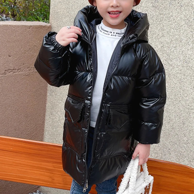 Girls Hooded Down Winter Jacket Waterproof Outerwear Coat