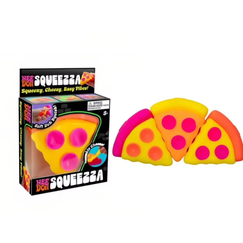 Needoh Pizza Sensory Stress Relief Cube Fidget Toy For Focus