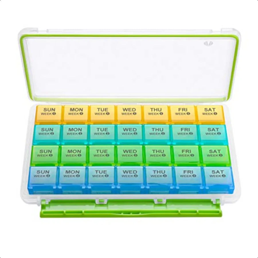 Hign-concerned Monthly Pill Organizer 28 Day Travel Case