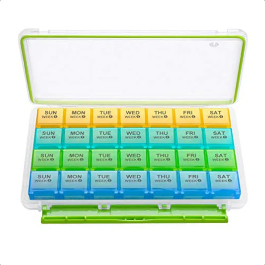 Hign-concerned Monthly Pill Organizer 28 Day Travel Case