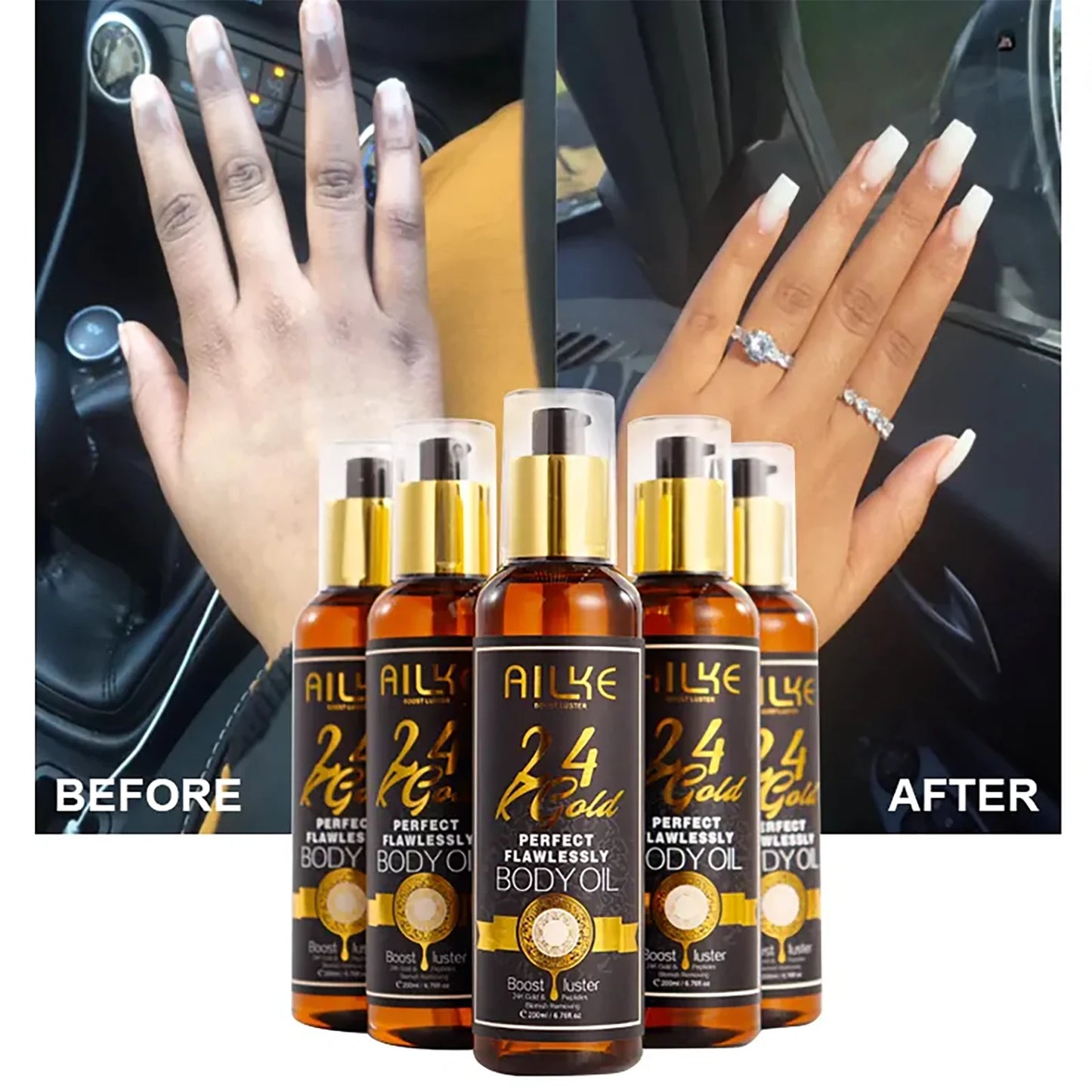 AILKE 24K Gold Whitening Cleanser For All Skin Types