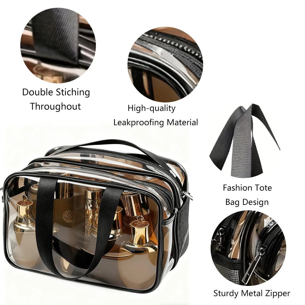 Travel Bag TSA Approved Waterproof Toiletry Cosmetic Organizer
